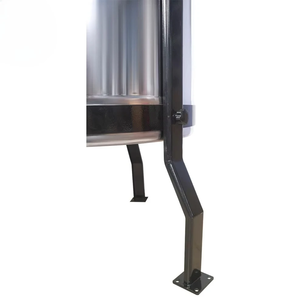 Legs Honey Centrifuge Machine for Honey Processing12-Frame Stainless Steel Honey Bee Extractor Black Sprayed
