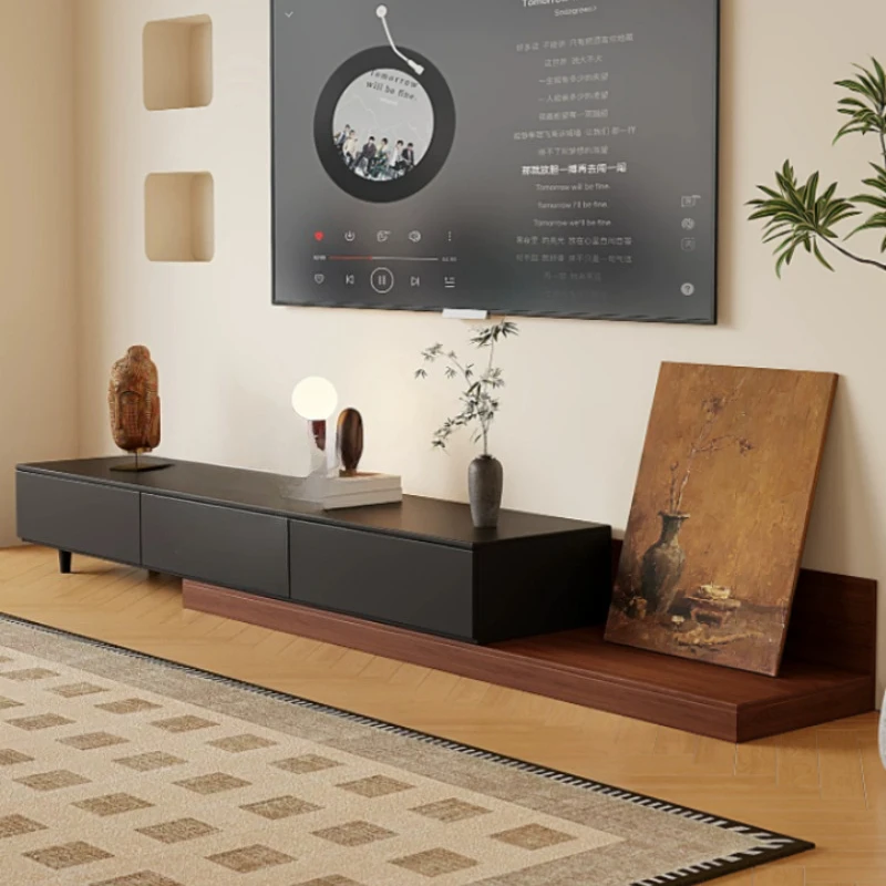 Projector Modern Tv Table Solid Wood Luxury Retractable Islands Tv Cabinets Bookshelves Lowboard Meuble Salon Furniture Home