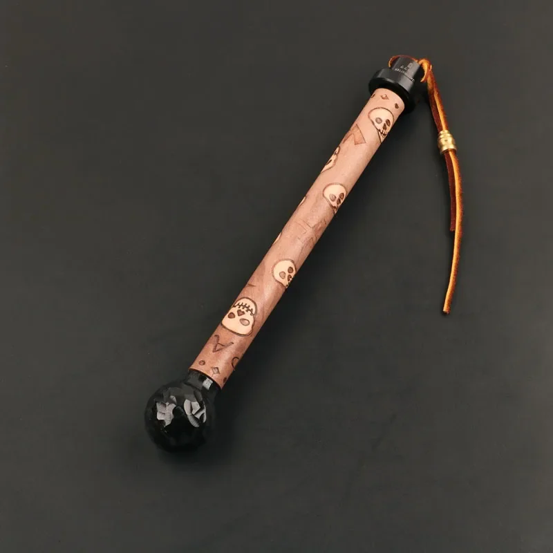 Martelo de aço de alto carbono, martelo de guerra nórdico, cabeça do prego, ceptro de segurança, flor óssea, portátil, EDC, novo