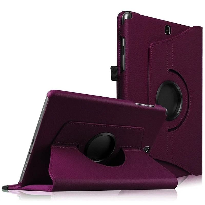 360 Rotating PU Leather Case for Samsung Galaxy Tab A 9.7 inch SM-T550 T555 P550 P555 Folio Tablet Cover Sand Holder Funda Capa