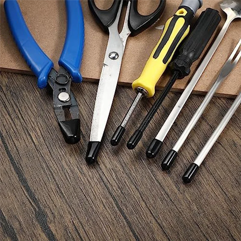 BOFO 160Pcs Assorted Size Rubber End Caps, Flexible Screw Thread Protector Caps Round Vinyl Bolt Screw Cover Caps in 9 Size