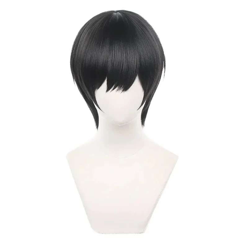 Anime chainsaw man cosplay yon.13/fumi cosplay costume wig set black school uniform set Halloween party dress up gifts wa5118