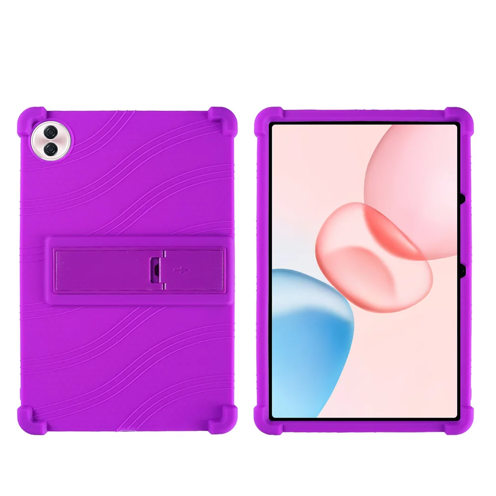 

Soft Silicone Case for Huawei Honor Pad 10 (Tablet 10) 2025 12.1" Multi Angles Adjustable Kickstand Cover Shockproof Kids Safe