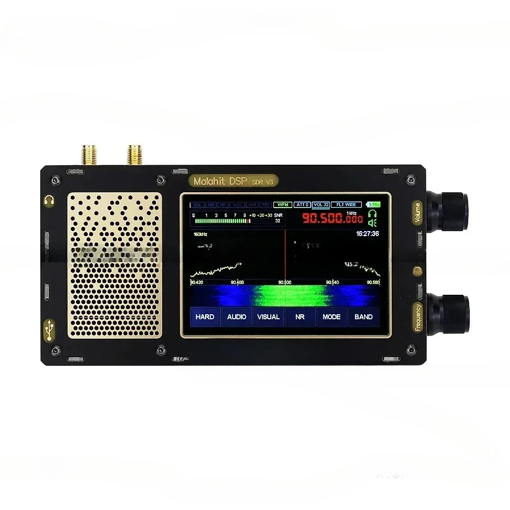 1.10D Malahit-DSP Stereo Portable 3rd Version SDR Receiver 50KHz-2GHz New V3 Malachite Radio Dual Antenna Latest Version