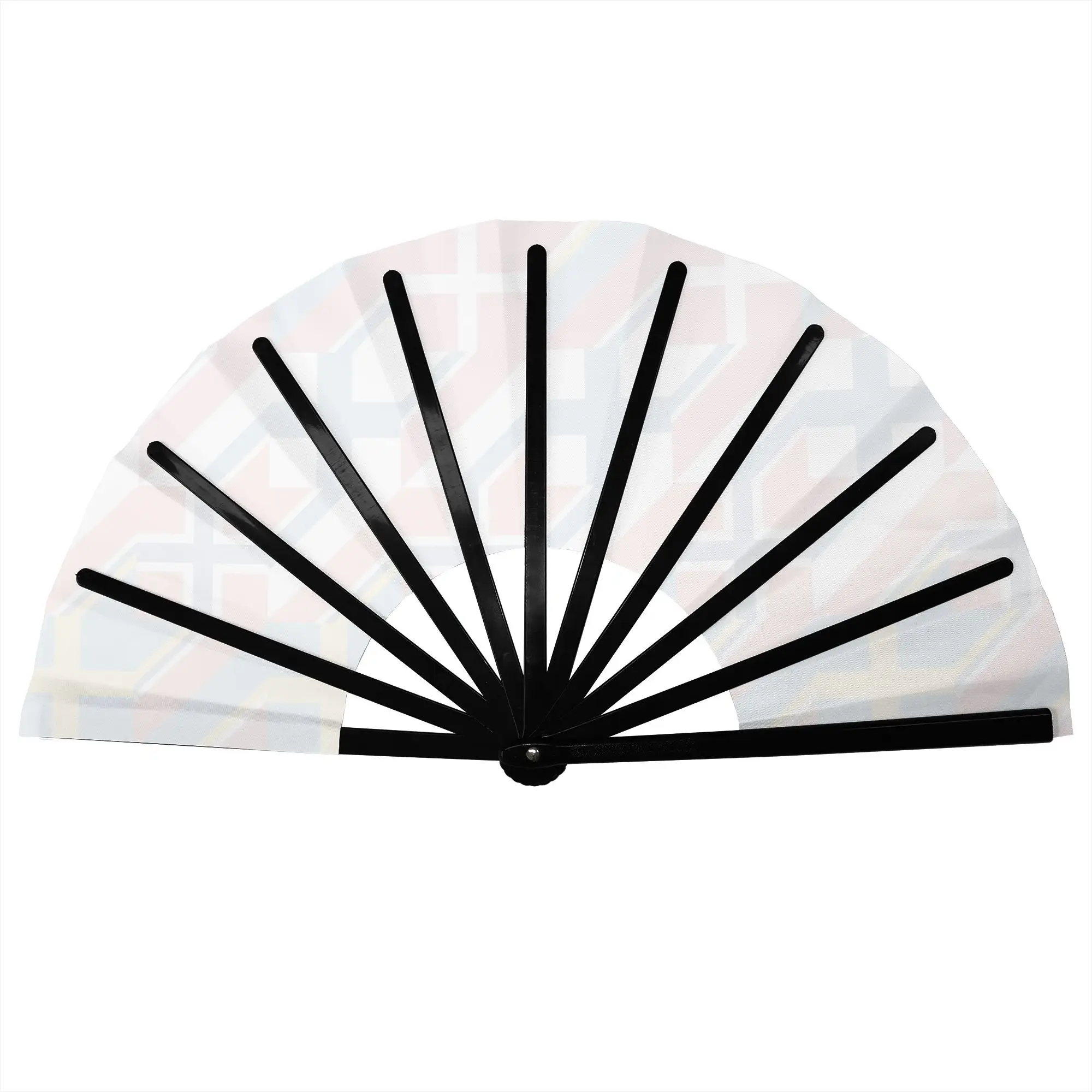 Norway Scandinavian Flag Houndstooth Hand Fan Promotional Gift Wedding  Durable Folding Fans Unique Bulk Pack Fan