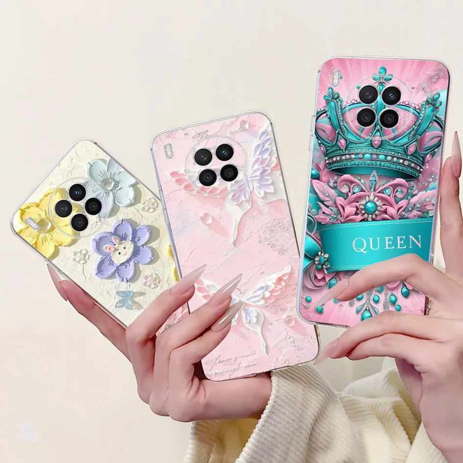 For Honor 50 Lite Case For Huawei Nova 8i Cover Fashion Butterfly Back Cover Soft Silicone Fundas For Honor50 Lite NTN-L22 Coque