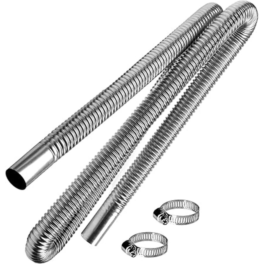 Stainless Steel Exhaust Pipe 24.5mm Inner Diameter Exhaust Extension Tube for Air Diesel Parking Heater Fit to 24mm Thru Hull
