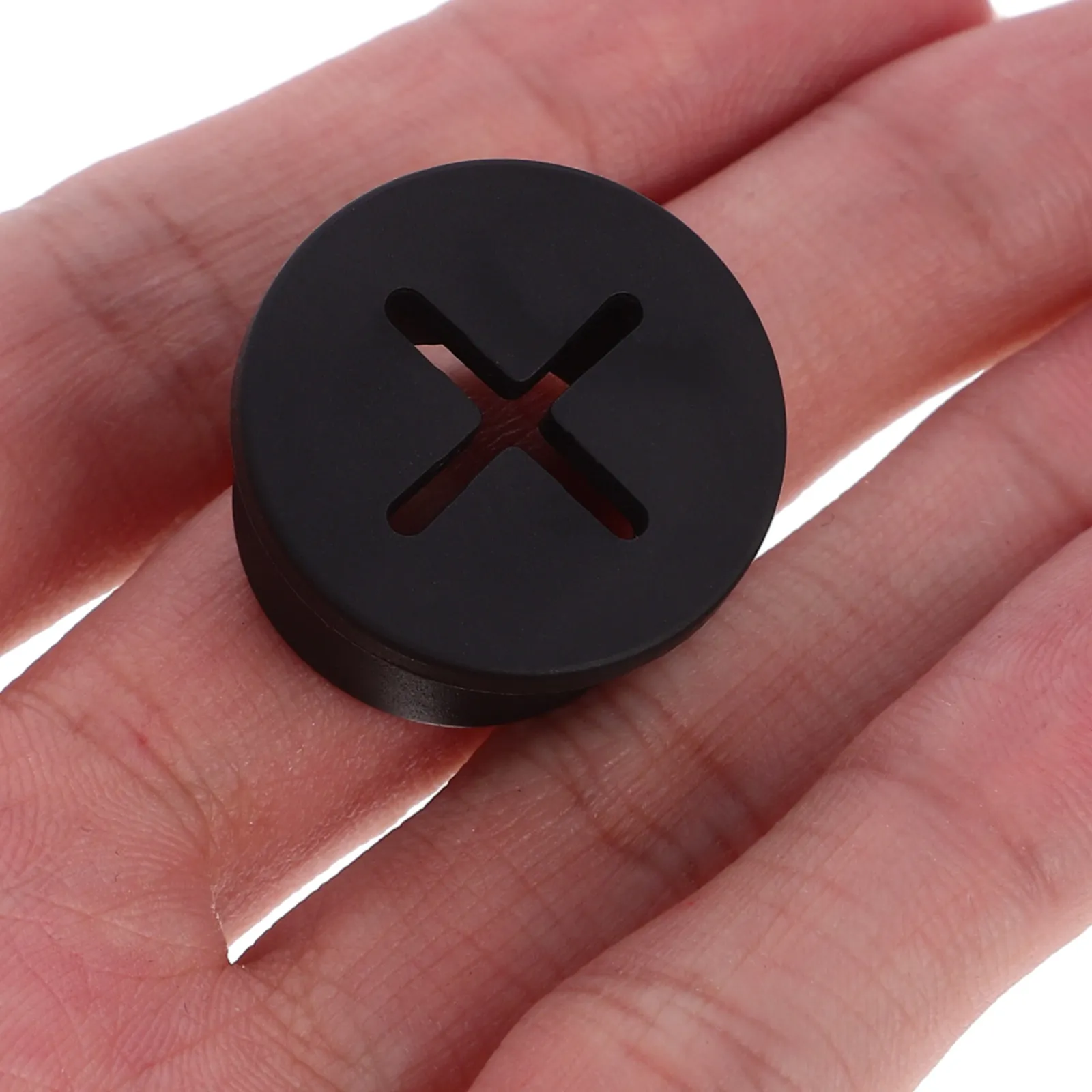 12Pcs Dustproof Rubber Plastic Cable Hole Covers Wire Grommets for Office Desk Furniture Cable Management 1 Inch Rubber Grommet