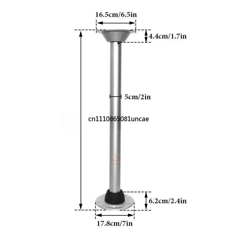 Aluminum Alloy Fixed Height Table Legs for RV & Yacht Interior Lightweight Easy Disassembly Hardware Fitting
