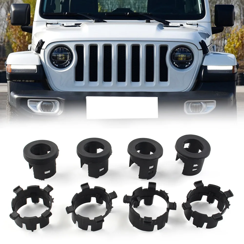 

8Pcs/Set Car Front Bumper Radar Probe Bracket For Jeep Wrangler JL JT For Ram 1500 2500 3500 2019-2022