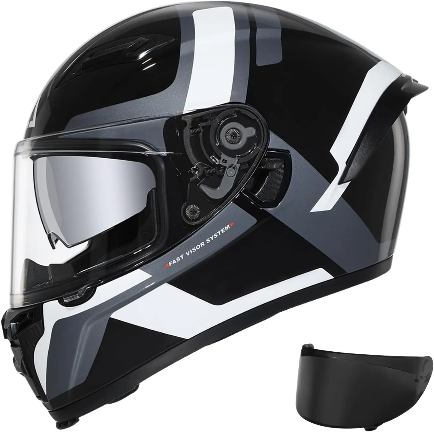 

(X-Large)Motorcycle Helmets Full face Helmet for Adults Men and Women Dual Visor with Internal Sunshield DOT Approved