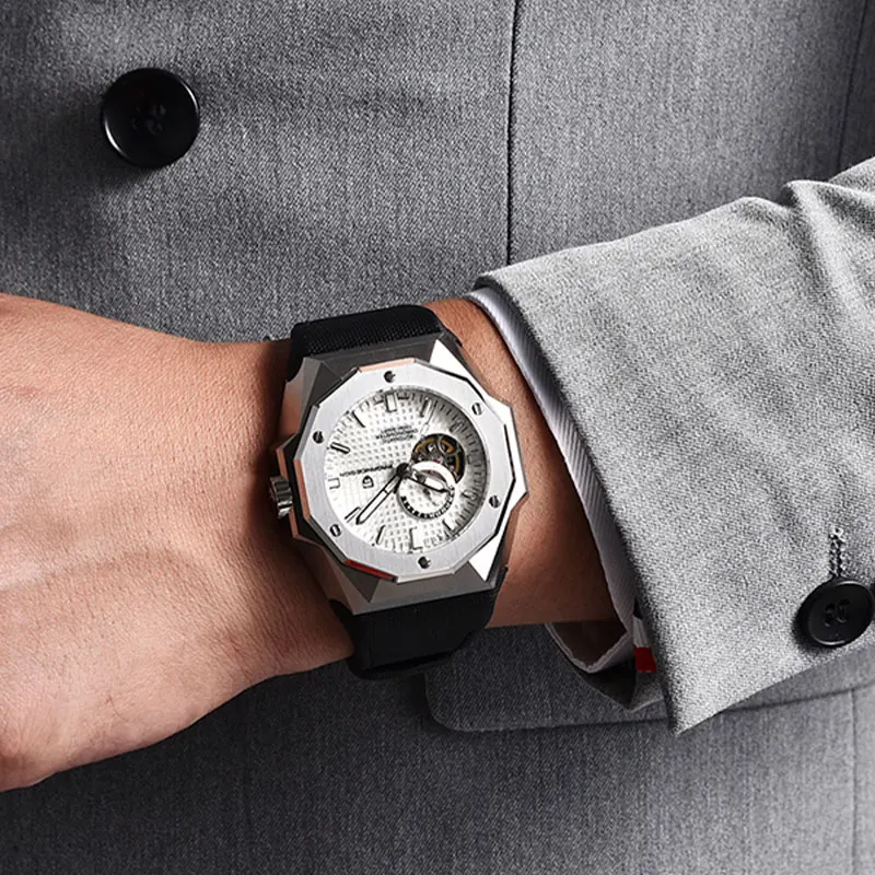 PAGANI DESIGN ساعة توربيون جديدة للرجال 42 مللي متر ساعة يد أوتوماتيكية NH39 ساعة ميكانيكية للرجال من الفولاذ المقاوم للصدأ مقاومة للماء