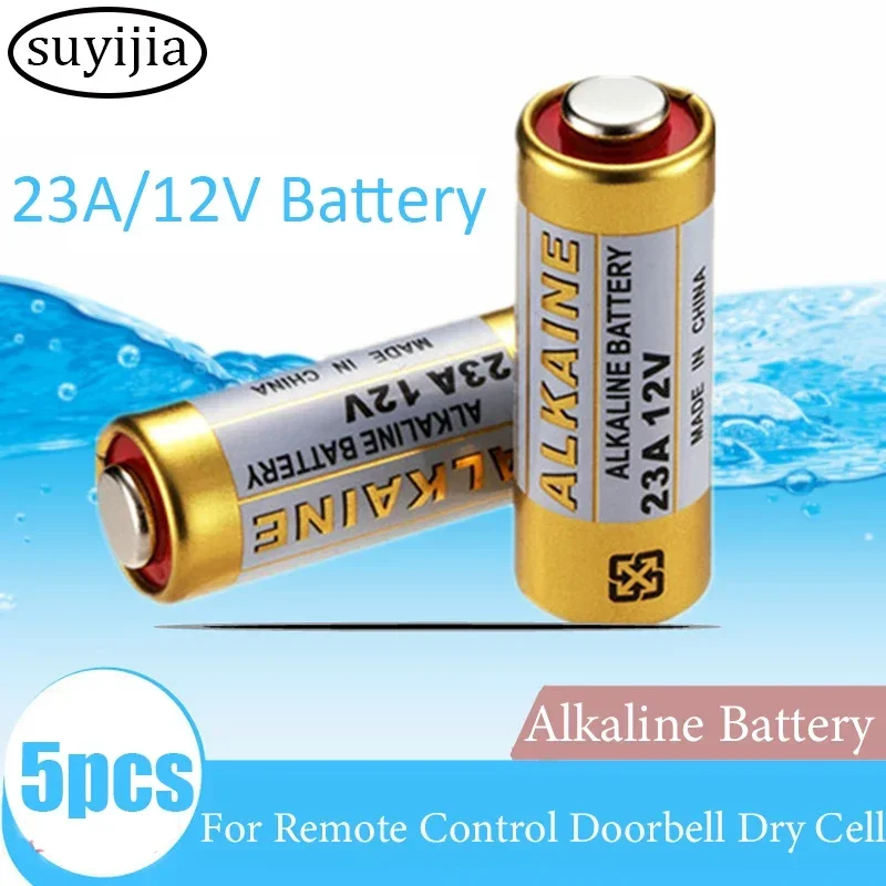 5PCS 12V alkaline battery A2323A 23GA A23S E23A EL12 MN21 MS21 V23GA L1028 GP23A LRV08 suitable for remote control doorbell toys