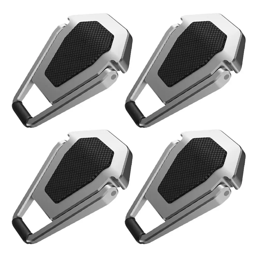 4 Pcs Laptop Cooling Computer Feet Keyboard Notebook Tablet Riser Folding Ergonomic Zinc Alloy Portable Foldable Desk Support