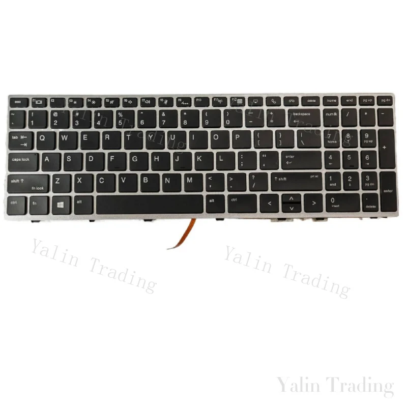 Teclado retroiluminado XX+US para HP EliteBook 850 G5 855 G5 750 G5 755 G5 ZBook 15u G5 Original, completamente probado, certificado y compatible