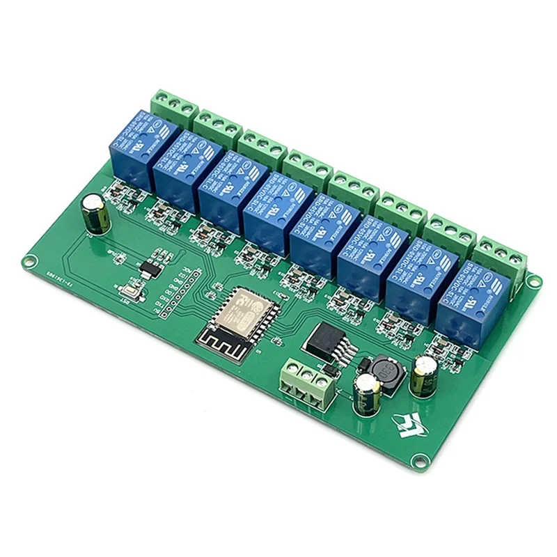 8 Channel ESP8266 Wireless WIFI Relay Module ESP-12F Development Board DC 5V/7-28V E-WeLink APP Remote Control