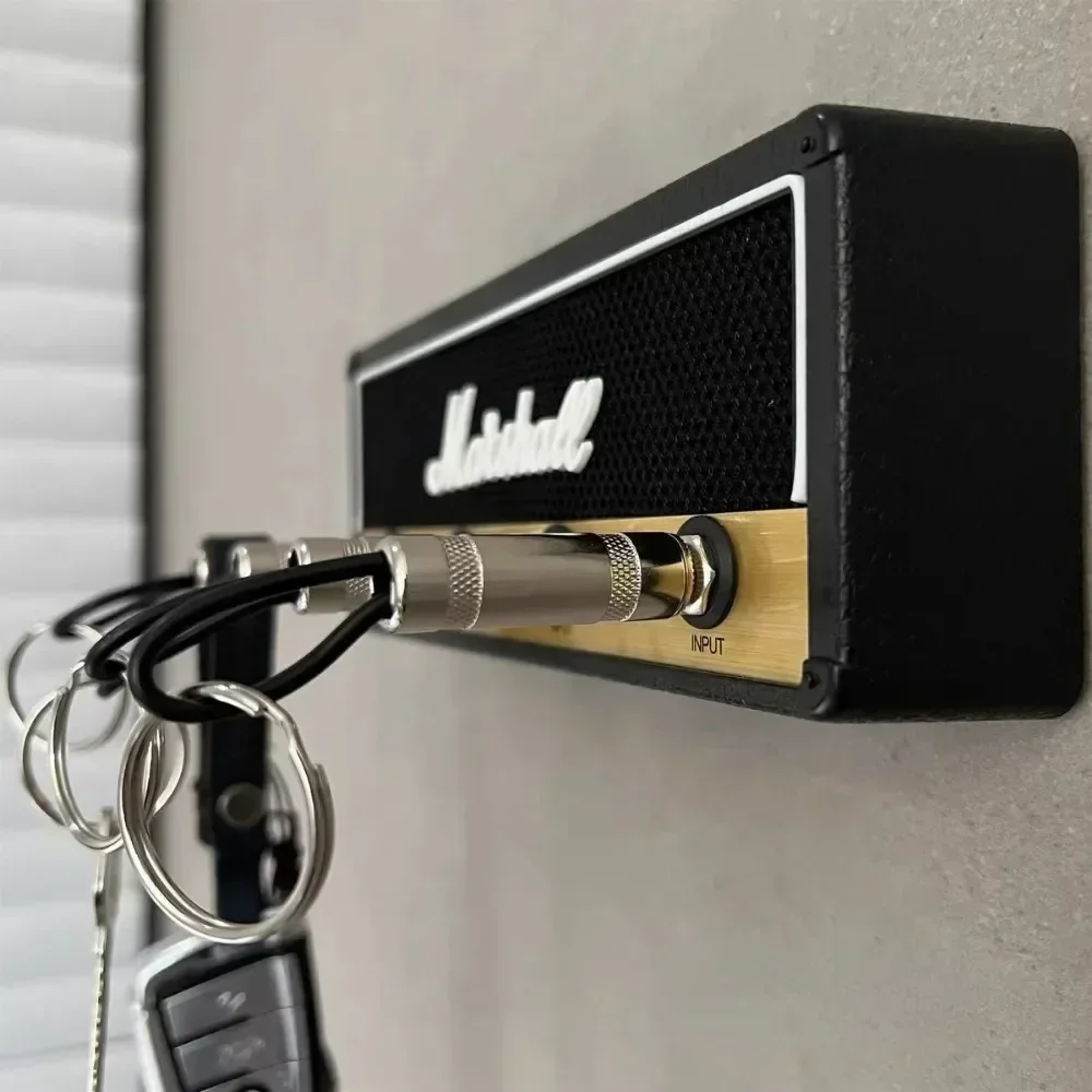 Key Storage Jack Music Speaker Keychain Storage Base Wall Keychain Holder Music Guitar Amp Key Hanger Home Wall Racks