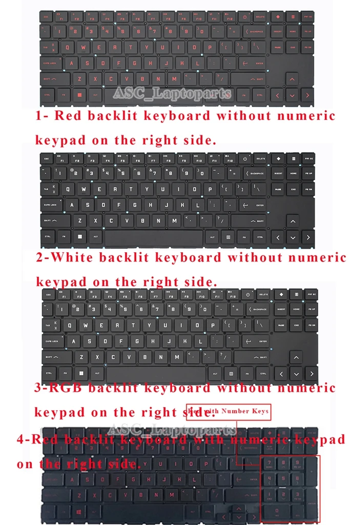 New US QWERTY Keyboard for HP OMEN 15-EK Series 15-EK0000 15-EK0020CA 15-EK0019NR 15-ek0023dx 15-ek0026nr BACKLIT