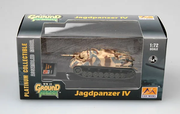 Easymodel 36122 1/72 German IV Jagdpanther Main Battle Tank Model Finished Military Static Plastic Model Collection or Gift