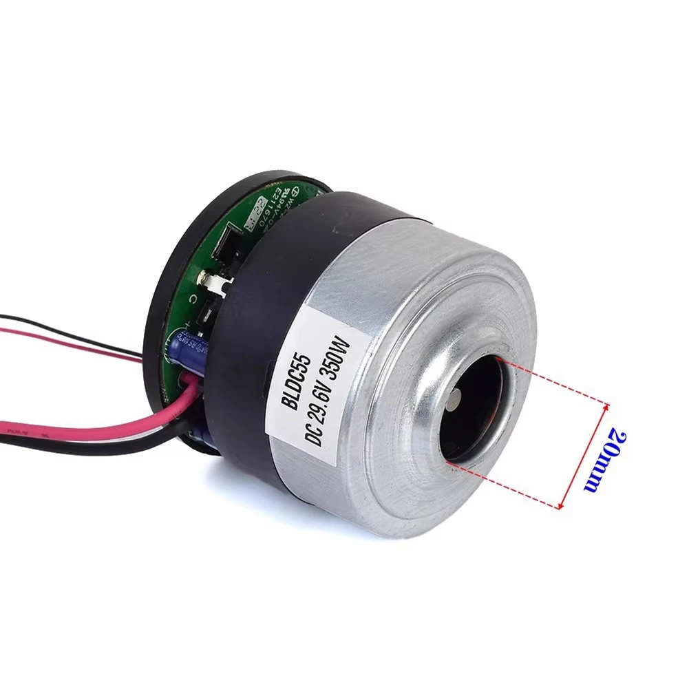 

1PCS BLDC55 55mm High-speed Brushless Motor Fan Vacuum Cleaner Fan Motor DC 28.8V 29.6V 350W-PWM Speed Control Power Tool