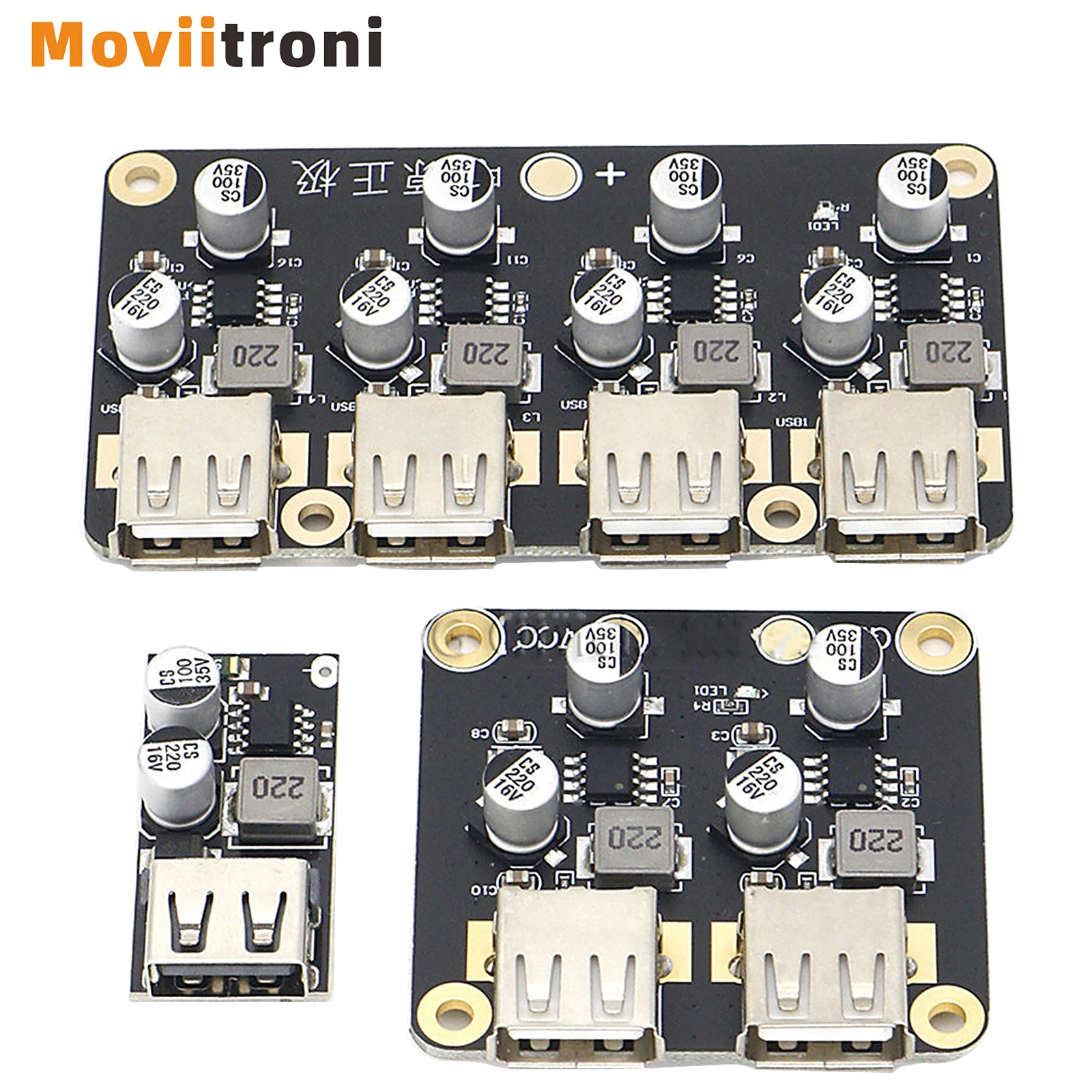 6-32V 9V 12V 24V bis 5V 3A Schnelllademodul USB QC3.0 QC2.0 DC-DC Buck Converter Step-Down Schnellladegerät Platine