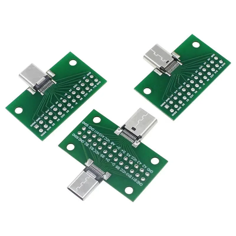 USB 3.1 موصل نوع-C لوحة محول لوحة دارات مطبوعة أنثى ذكر رئيس محول 2*13P إلى 2.54 مللي متر نقل اختبار مجلس USB3.1 وحدة
