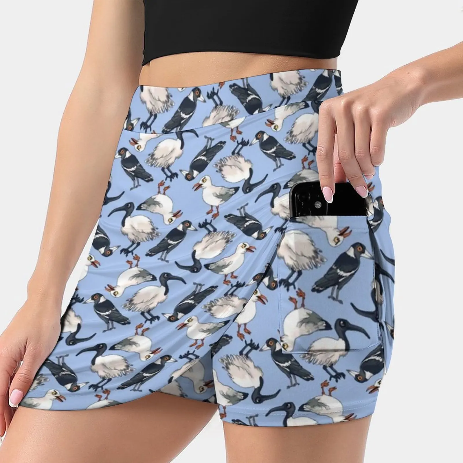 Everyone'S Favourite Australian Birds Skirts Woman Fashion 2022 Pant Skirt Mini Skirts Office Short Skirt Bin Chicken Australia