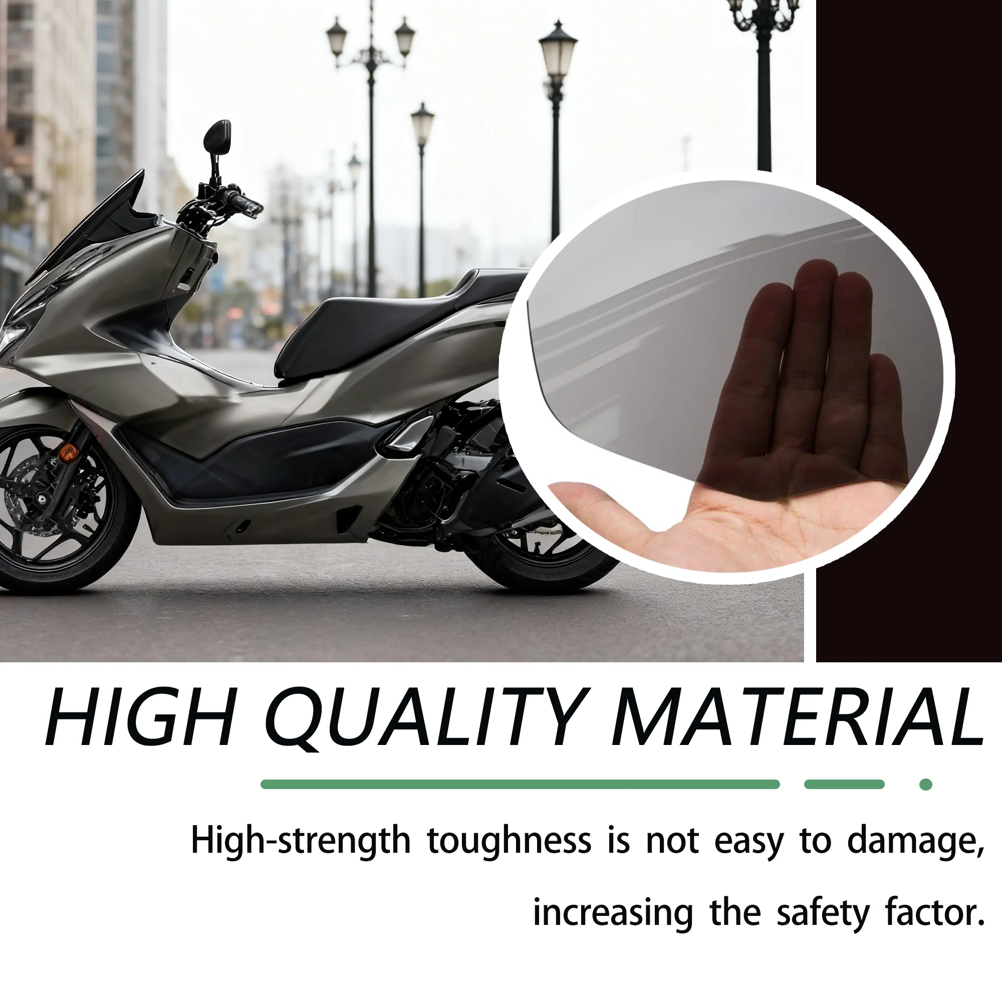 Motorcycle Windscreen for 2021 - 2024 Honda PCX150 PCX160 PCX125 Windshield PCX 125 150 160 Wind Deflector Spoiler Cover 22 2023