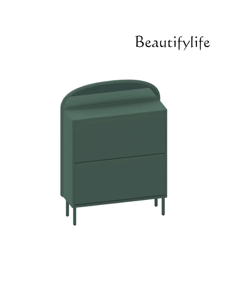 SS Matsutake Shoe Cabinet Nordic Light Luxury Household Small Apartment Entrance Tipping Bucket Shoe Rack