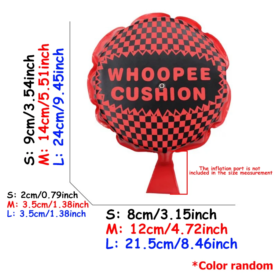 3 Sizes Available Whoopee Cushion Funny Party Prank Toys Sponge Butt Pad Friends Prank Props Simulated Farting Sound Simulator