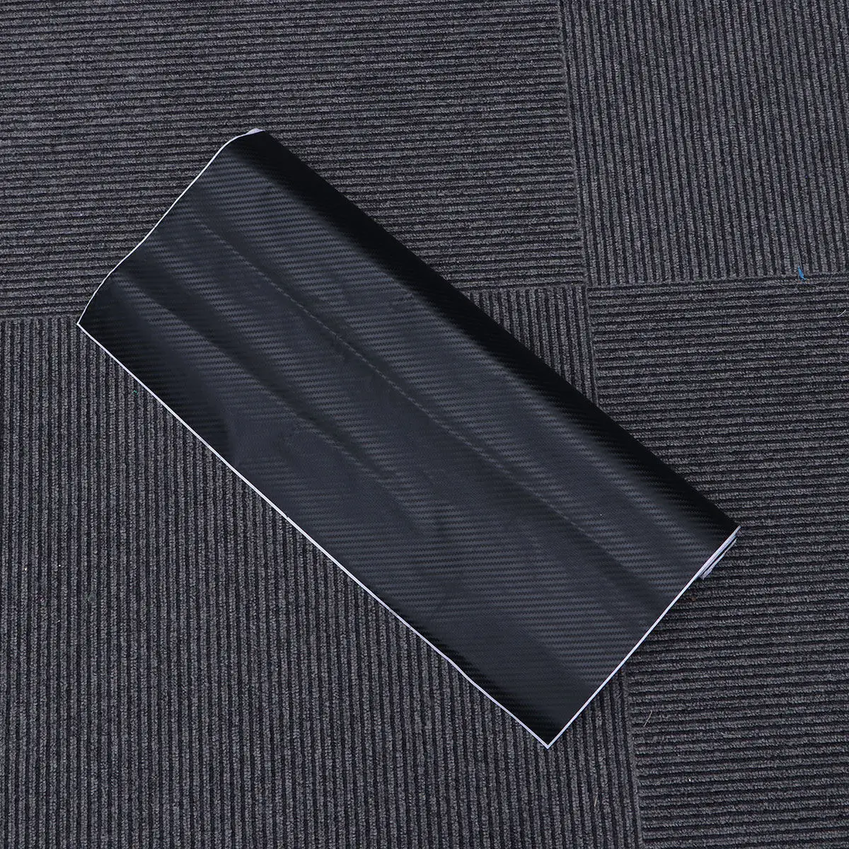 Waterproof Car Sticker Sheet Black DIY 3D Carbon Fiber Film Roll for Vehicle Decor Auto Motorcycle Laptop Mobile Phone Window