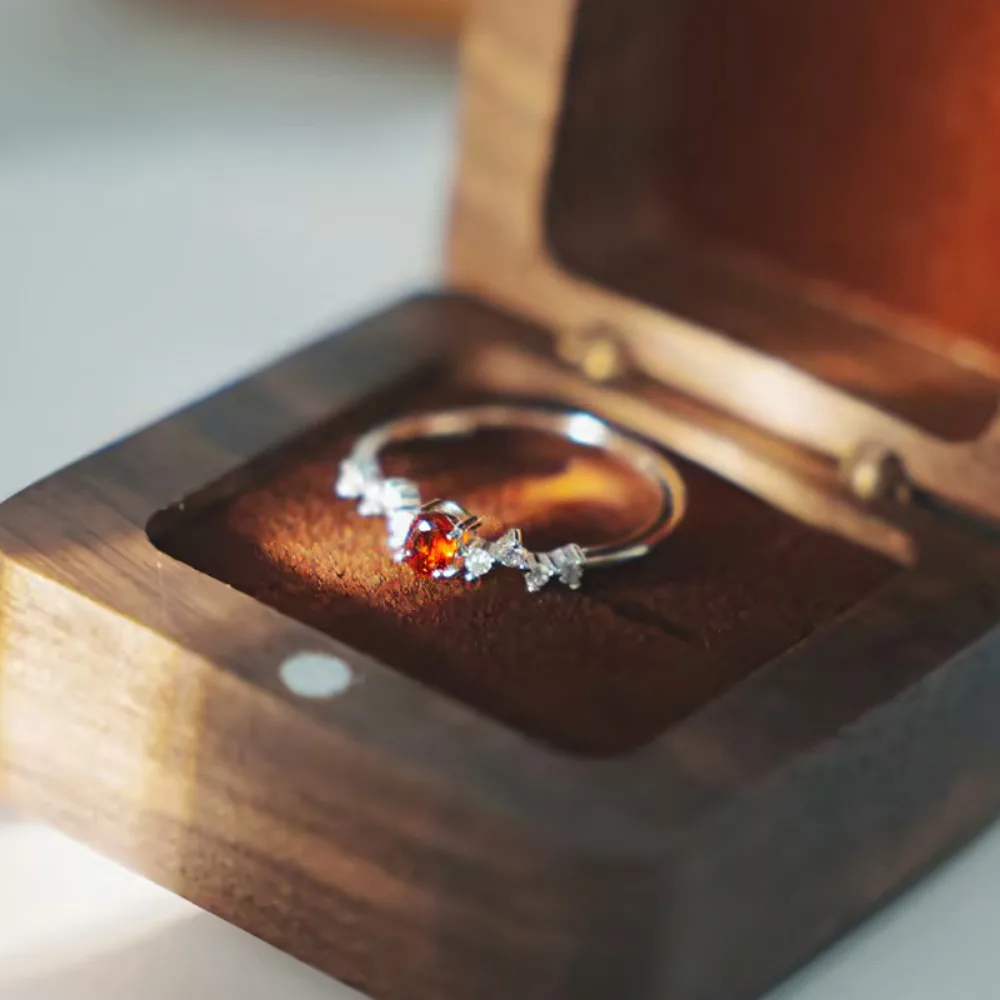 Monkton 925 فضة خاتم للنساء الأحمر الزركون الذهب/الشظية الرجعية الفاخرة خواتم الخطبة مجوهرات اكسسوارات هدايا #6