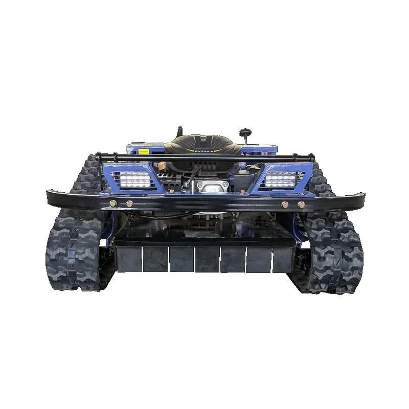 control self-propelled four wheel drive crawler lawn mower for orchard home garden mowing