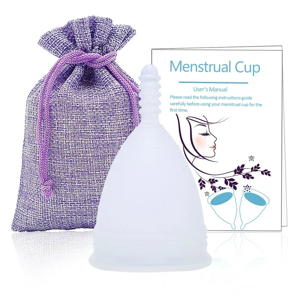 Portable Menstrual Cup Medical Silicone Leak-proof Lady Women Menstrual Period Cup With Storage Case Feminine Hygiene Product