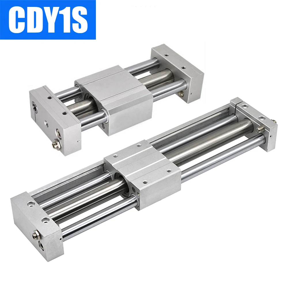 CDY1S Magnetically Coupled Rodless Air Cylinder Double Acting Pneumatic Cylinder 10-25mm Bore Stroke for Automation Equipment