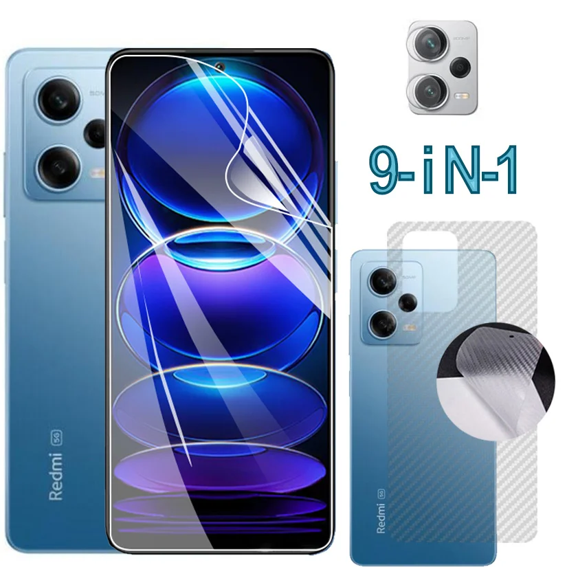 

Redmi Note12 Pro Hydrogel Film For Xiaomi Redmi Note 12 Pro 5g Screen Protector RedmiNote12Pro Transparent Soft Protective Films RedmiNote12 Pro Back Film Camera Lens Protection Redmi Note 12Pro 12 Plus Not Glass