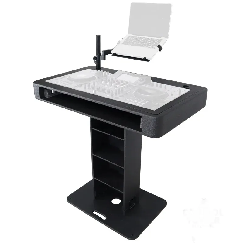 Black Finish Control Tower DJ Podium Travel Stand for Pioneer RANE One with Flight case