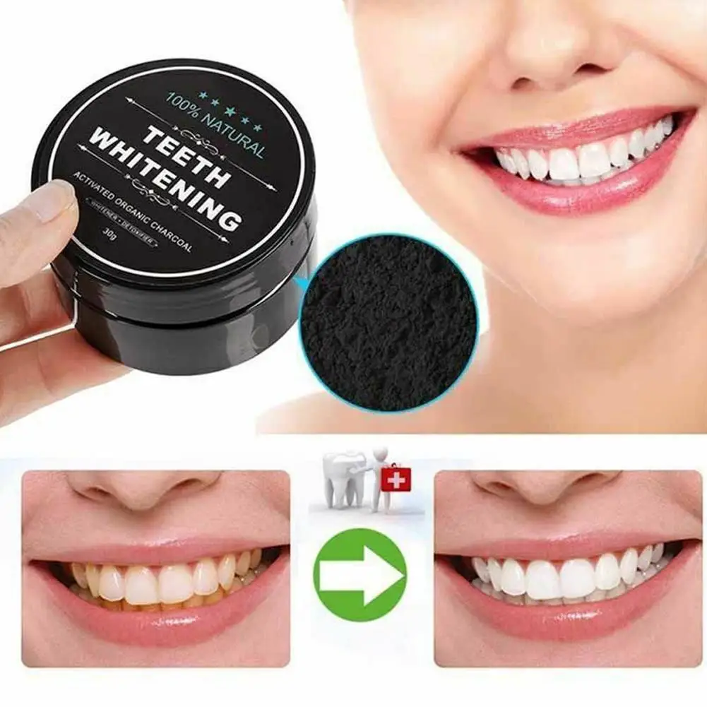 

2PCS Toothpaste Toothbrush Tooth Powder Whitening Teeth Natural Organic Activated Bamboo Charcoal Yellow Teeth Cleaning Kit