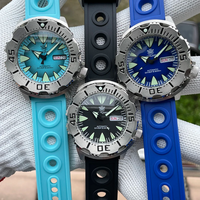 STEELDIVE Men Automatic Watch Mechanical Wristwatch Diver 20Bar Waterproof C3 Luminous Sapphire NH36 Gradient Monster Dial