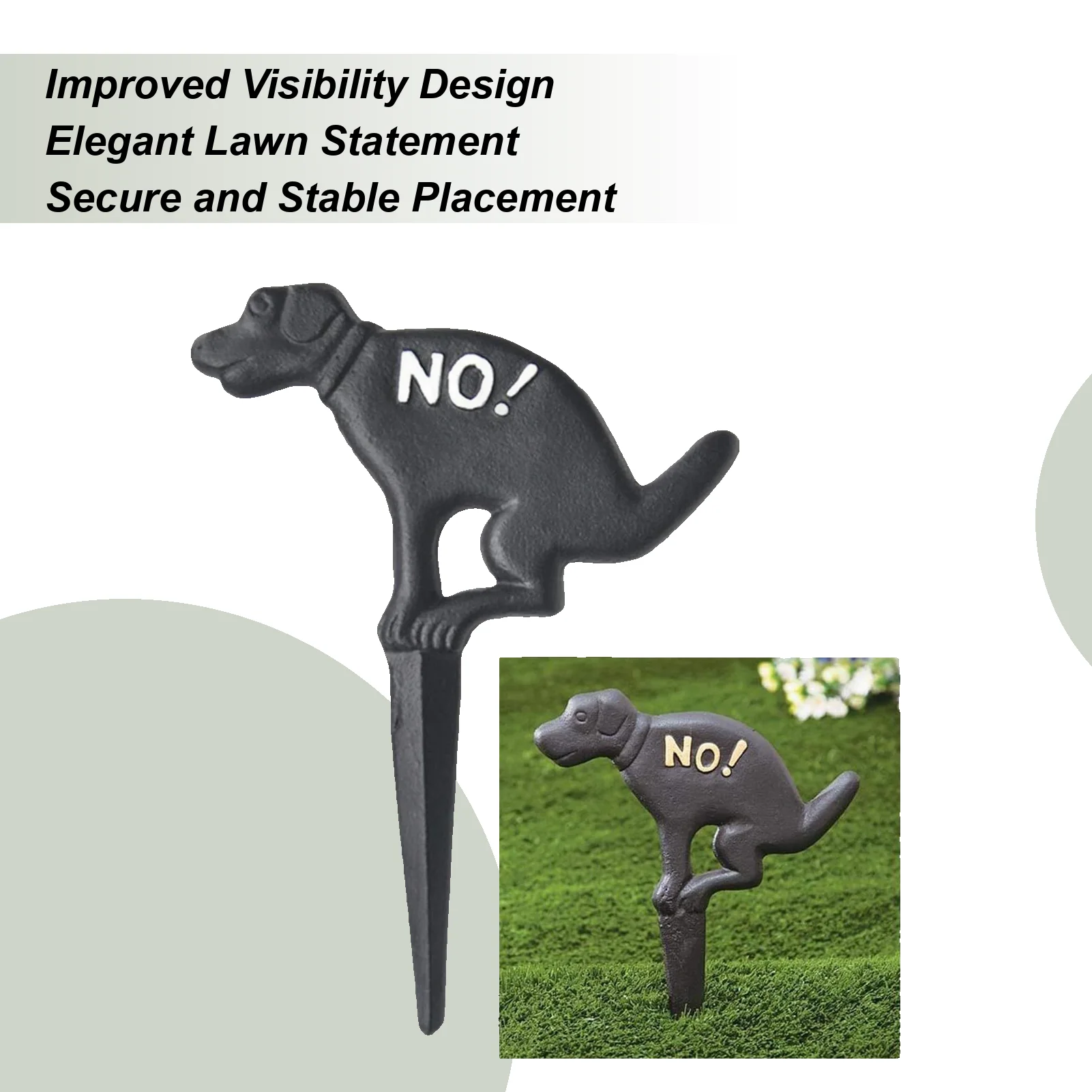 

Dog Poop Sign No Pooping Dog Signs for Yard Garden Lawn Yard Decoration No Pooping Prevention Stake Awareness Signs
