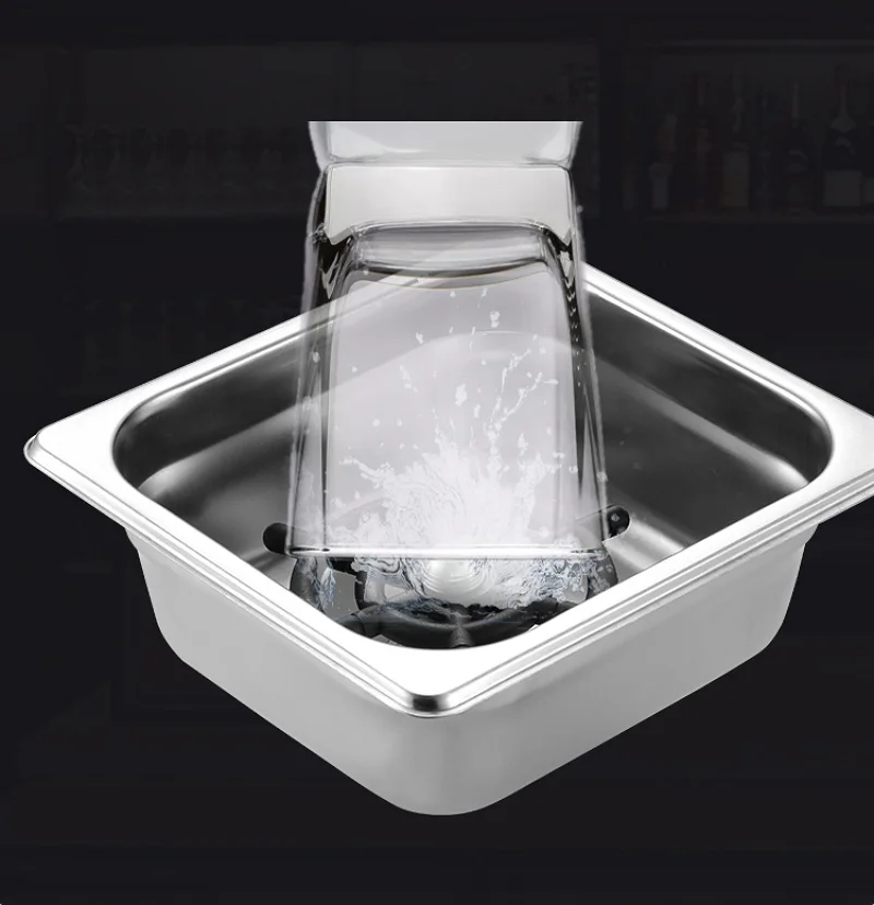 

Square Coffee Bar Pitcher Glass Rinser Automatic Cup Washer 360 Degree Rotating Nozzle Milk Cup Cleaner Tool Kitchen Accessories