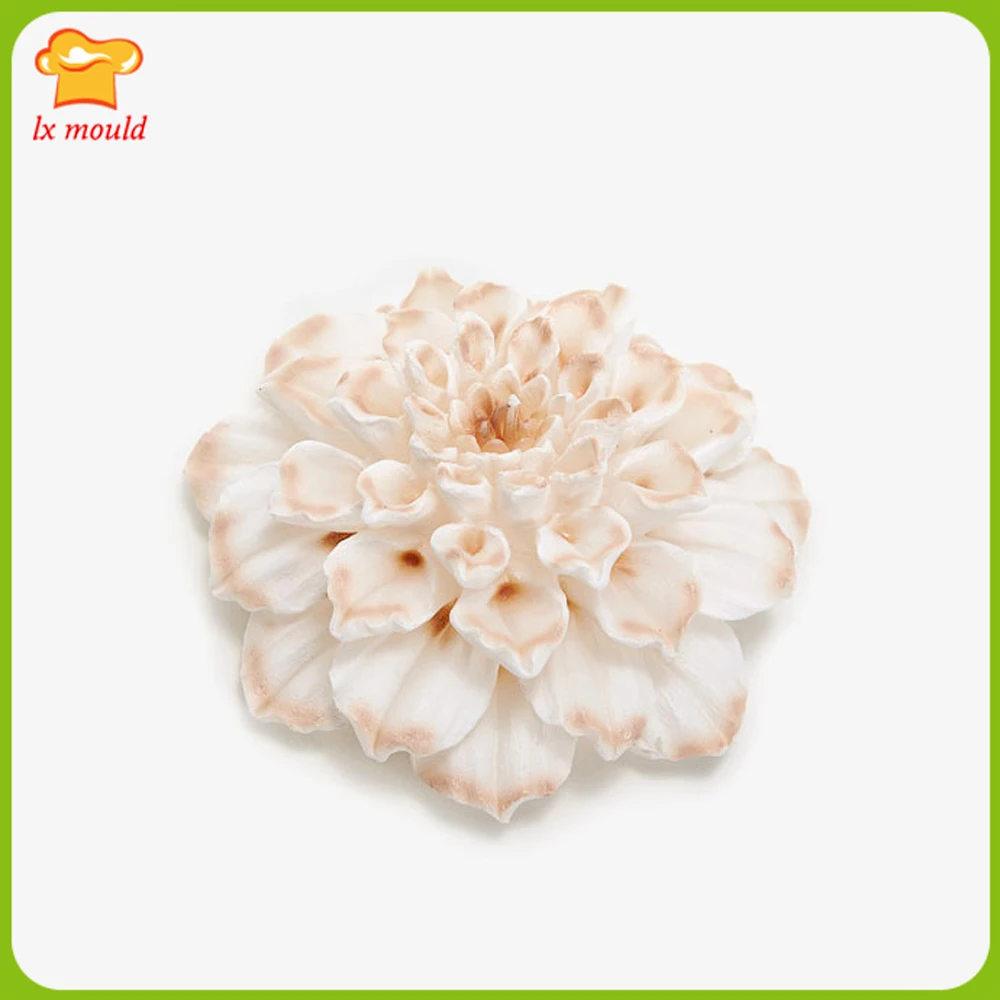 LXYY 3D Chrysanthemum Modeling Candle Silicone Mould Aromatherapy Gypsum Wax Soap DIY Home Tabletop Decoration Mold