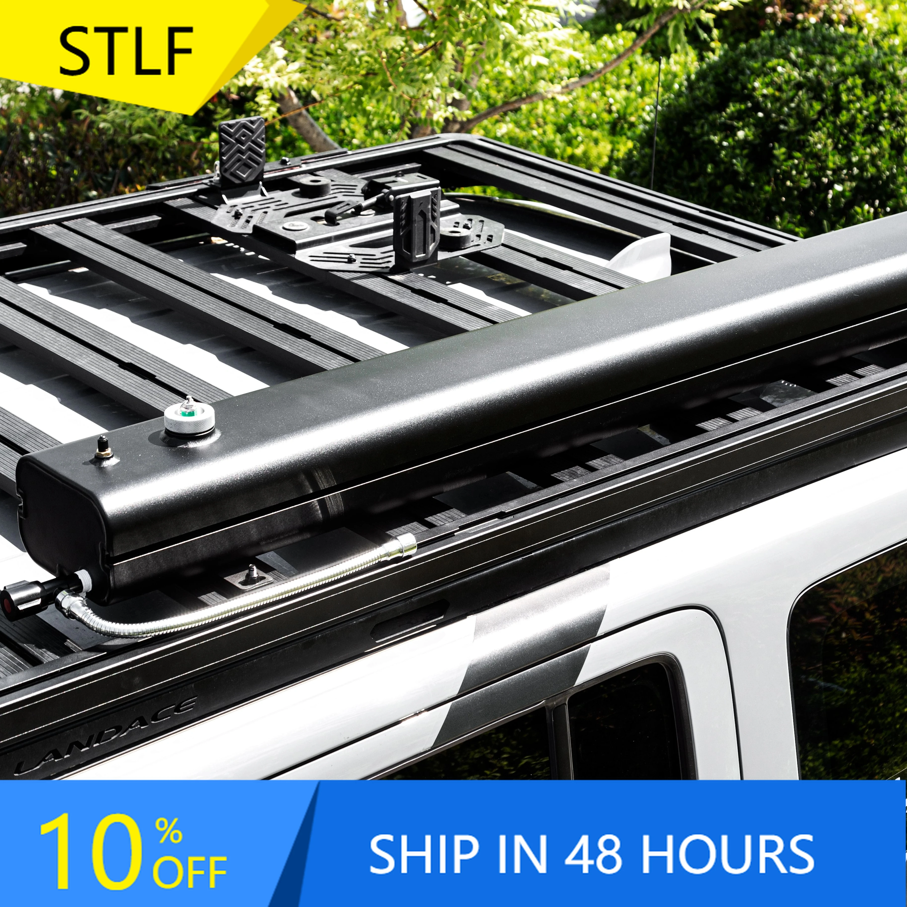 

STLFWater Tank T Slot Easy Installation Roof Top Water Tank Universal Road Shower Aluminum Outdoor Camping Water Tank