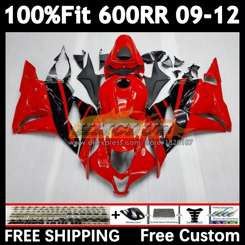 Injection For HONDA CBR 600 RR 600RR CBR600 CC RR F5 61No.22 CBR600RR 09 red black 10 11 12 600CC 2009 2010 2011 2012 Fairing