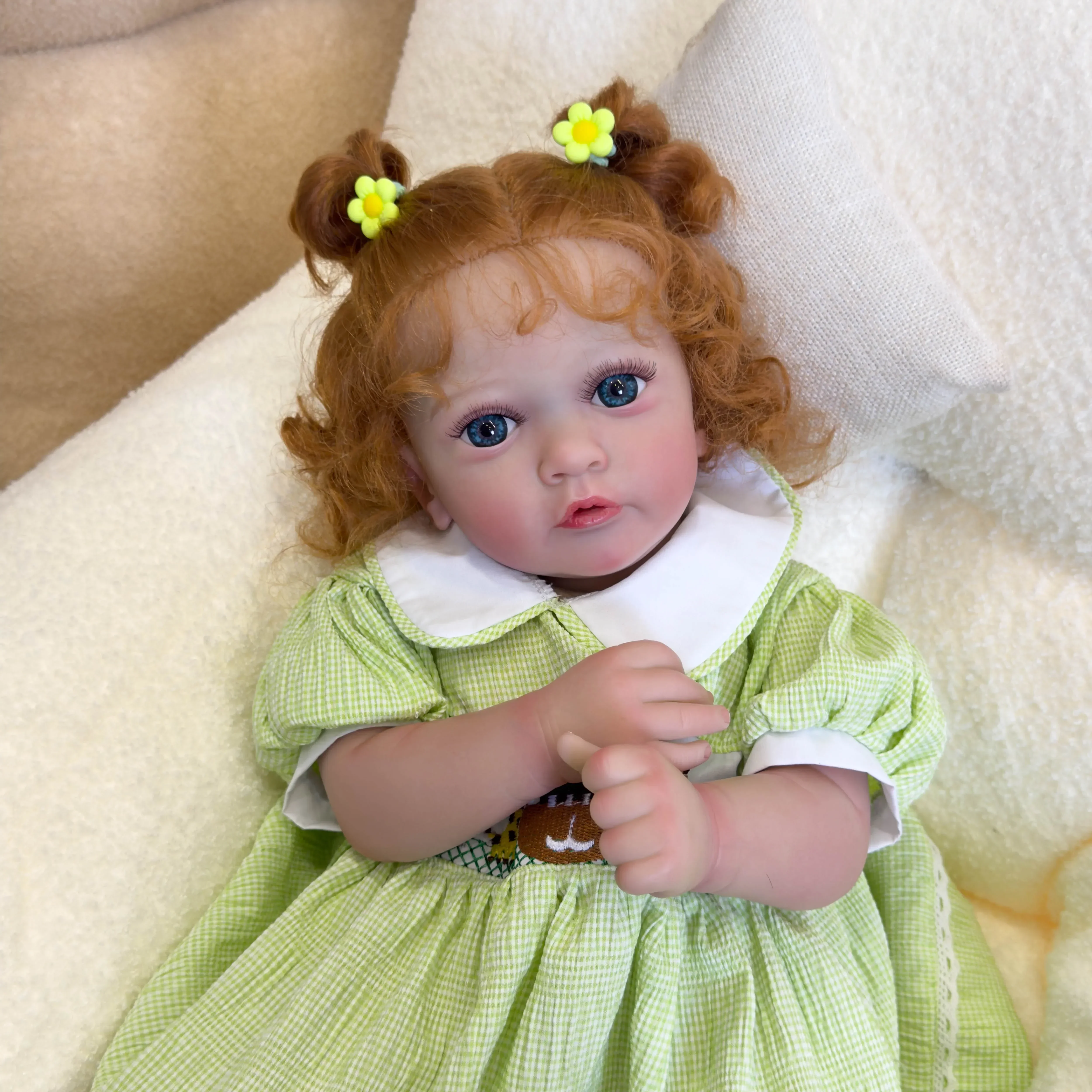 

24Inch Ayana Reborn Toddler Newborn Doll Princess Girl Lifelike Soft Touch 3D Skin Art Doll with Hand Root Hair