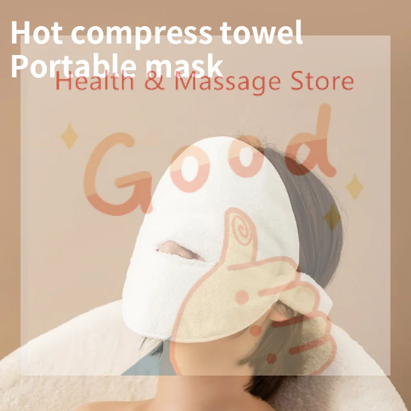 Face Steaming Towel Reusable Face Towel Mask with Face Washing Headband Cold Hot Compress Facial Steamer Towel Beauty Care Spa