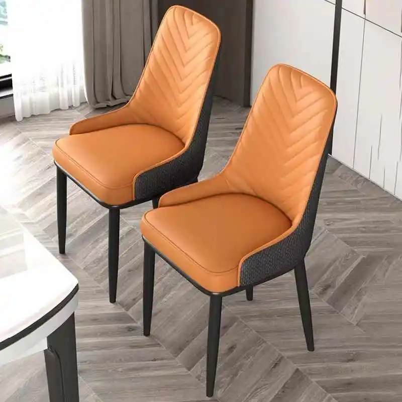 

Luxury Metal Dining Chair Modern Minimalist Design for Home Office and Hotel Living Rooms