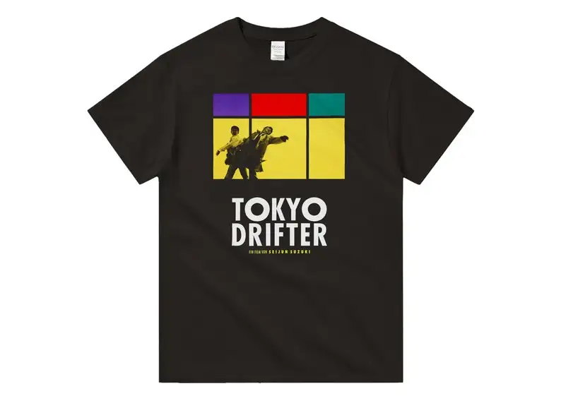 Tokyo Drifter, Tōkyō nagaremono, Seijun Suzuki, 1966 - HQ Retro Movie Print T-Shirt, Heavyweight Unisex Crewneck