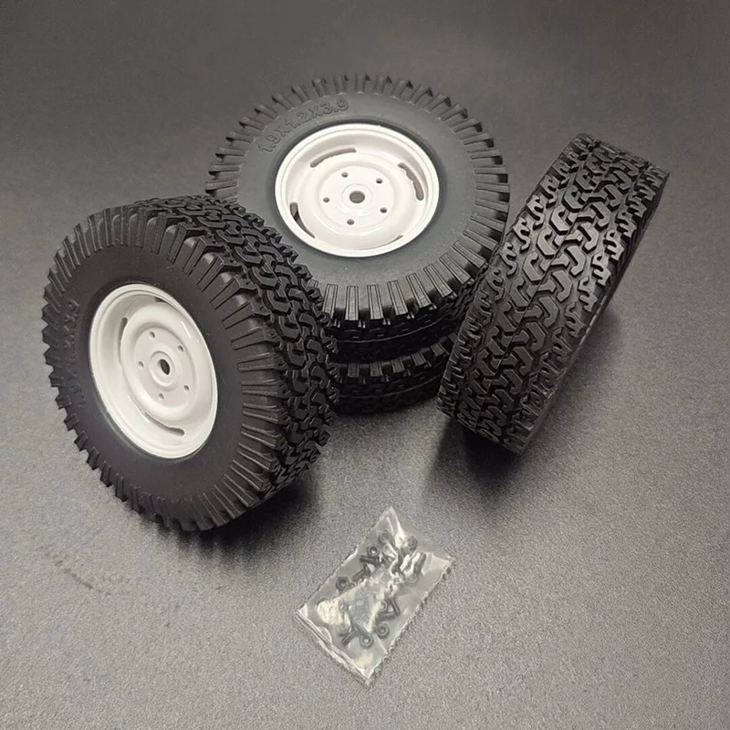 

Brand New 2-piece 1.9-inch Simulated Retro Tires 98mm Plus Wheel Hub for 1/10 1/12 RC Crawler Car Traxxas TRX4 AXIAL SCX10 RC4WD