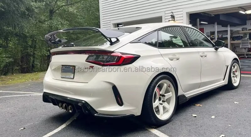 2023 up FL5 Type R لجناح سبويلر خلفي من ألياف الكربون طراز Civic OEM بدون دعامات